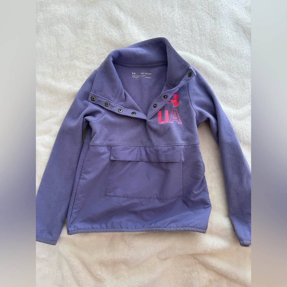 Youth XS Under Armour snap pullover sweatshirt